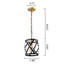 Luminaire suspendu cylindrique à 1 lumière Balfe