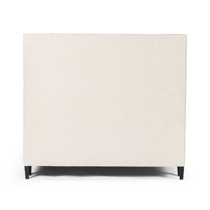 Madison Upholstered Wingback Bed, Queen