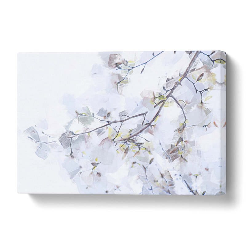 Branch of a White Magnolia Tree in Abstract - Wrapped Canvas, 76.2 cm H x 50.8 cm W
