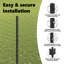 Fence with Post Segment Outdoor Barrier Garden Terrace Divider Boundary-1850185909