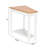 Guzi Simple And Irregular Sofa Table Light Walnut Color White