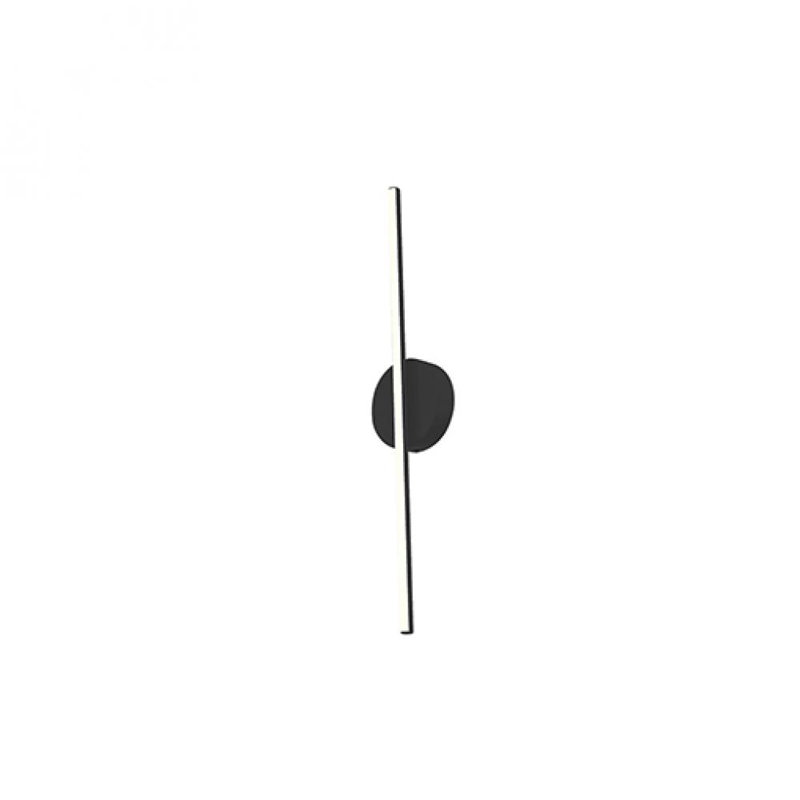 Black Aluminum Dimmable Cylinder Wall Sconce