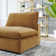 Commix Down Filled Overstuffed Performance Velvet Armless Chair