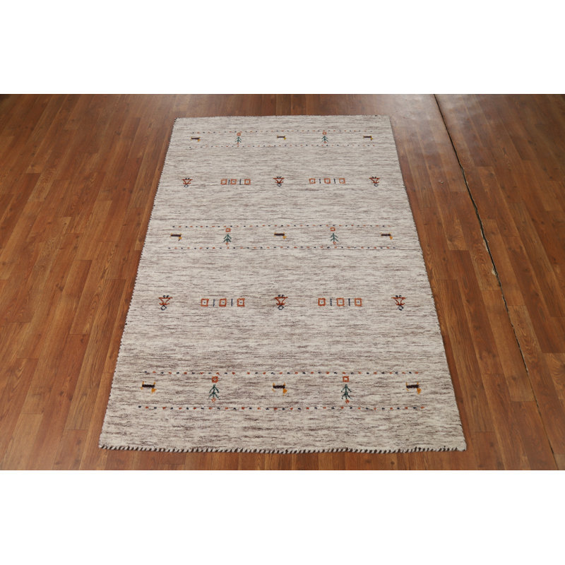Tapis oriental fait à la main Gabbeh 4 x 6