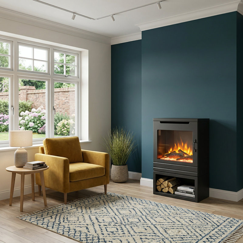 Matfen Suncrest 46cm W Paint Electric Stove