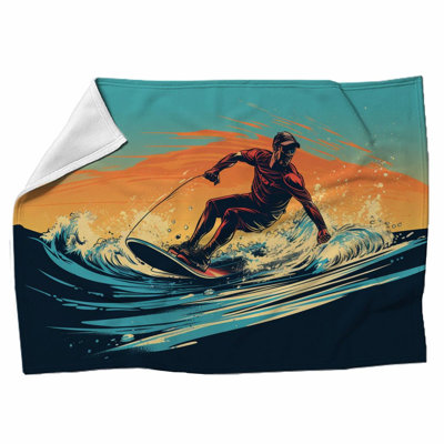 Machine Printed Throw Blanket