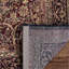 Tapis en coton noir / beige / bourgogne Marion-17989332