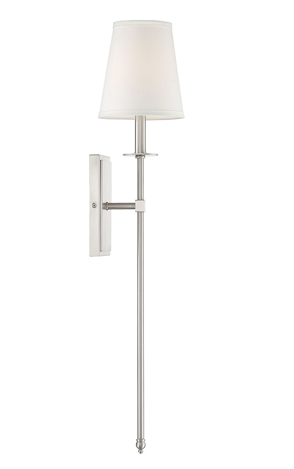 Dewayne Wall Sconce, 33.5" H x 6.75" W x 8'' D, Satin Nickel