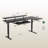 Electric Standing Desk With Height Adjustment, Standing Desk With Built-in Power Outlets, Home Office Desk With Reversible Structure, Computer Desk With Monitor Shelf, Writing Desk With Under-desk Keyboard Tray-1333592255-1333592240