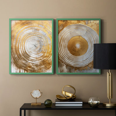 ABSTRACT Series CCXIV - reproduction encadrée de qualité supérieure - prête à être accrochée - aucun clou requis - aucun clou requis