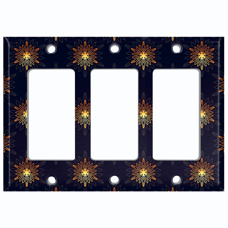 Plaque murale d'interrupteur à bascule Christmas 3-Gang, H 4,5 po x l 4,56 po x P 0,15 po
