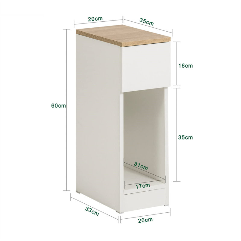 Bedirhan Floor Shelf End Table