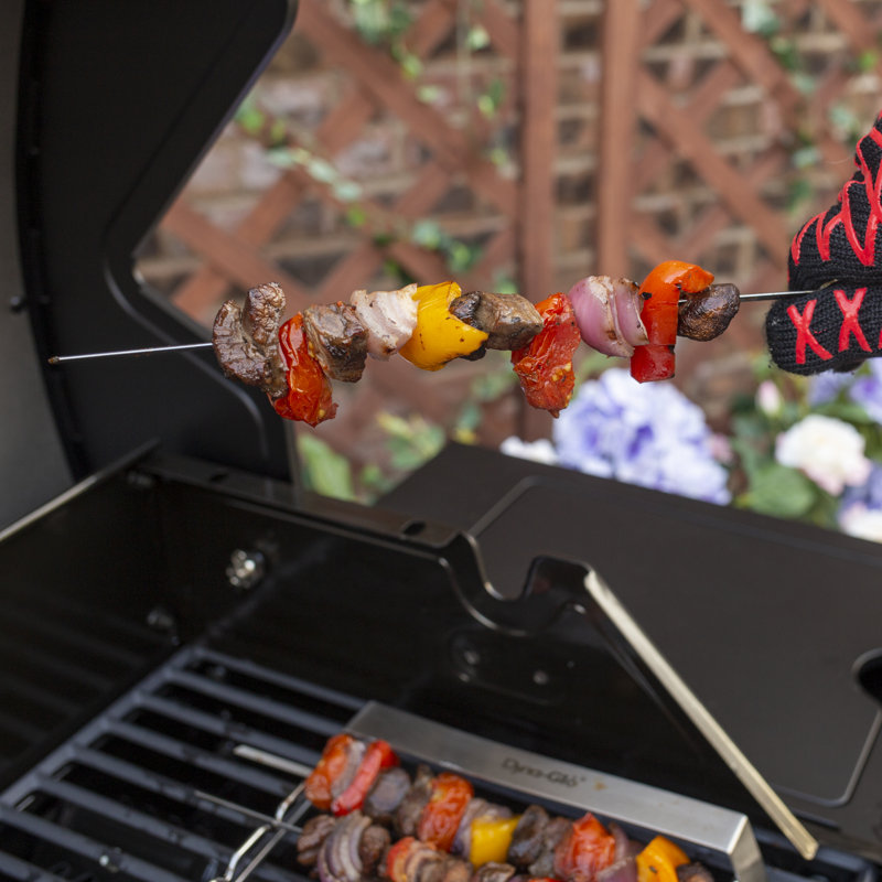 6PC Skewer And Rack Set