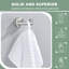 Crochet double pour peignoir en acier inoxydable-63808227