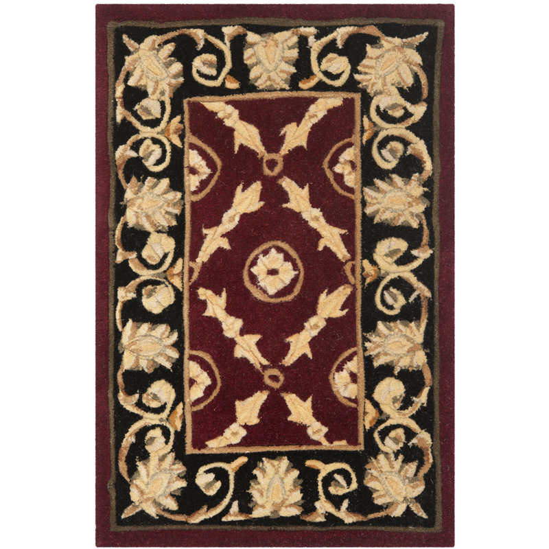 Naples Hand Tufted Wool Pile Oriental Rug, Rectangle 2' x 3'