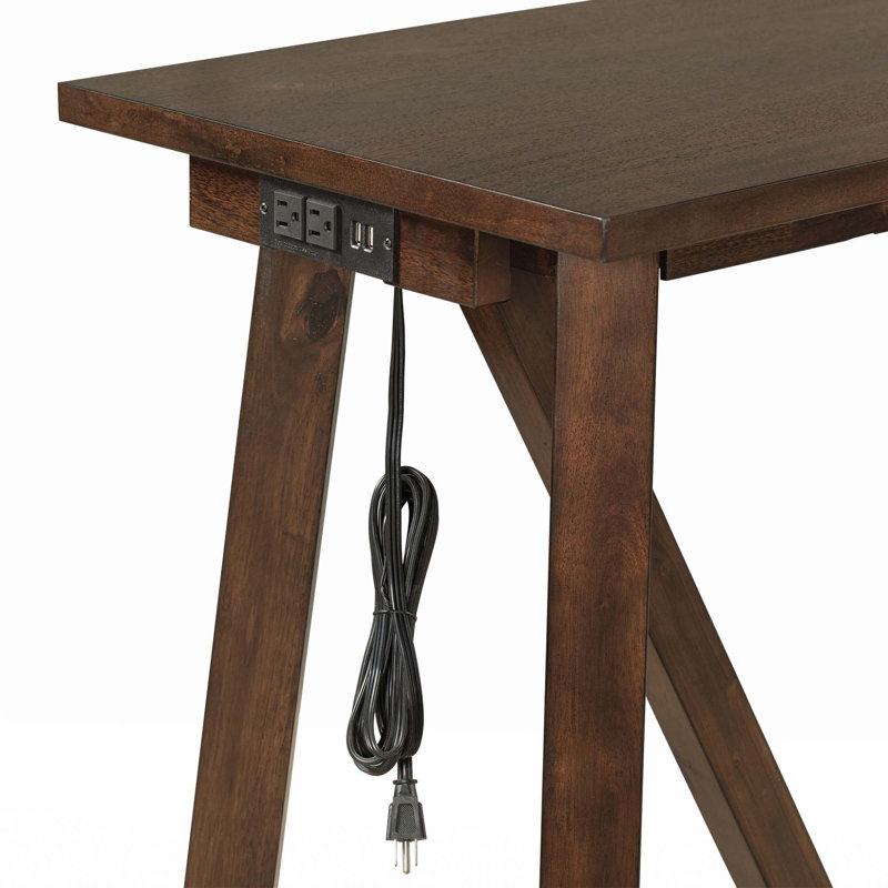 Ensemble de table de salle à manger en bois 4 pièces Casterton avec 3 tabourets rembourrés, mobilier de cuisine polyvalent