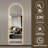 65" X 21" LED Full Length Wall Mirror, Symmetrical Arch Design, 3-Color Dimmable Lighting, Shatterproof