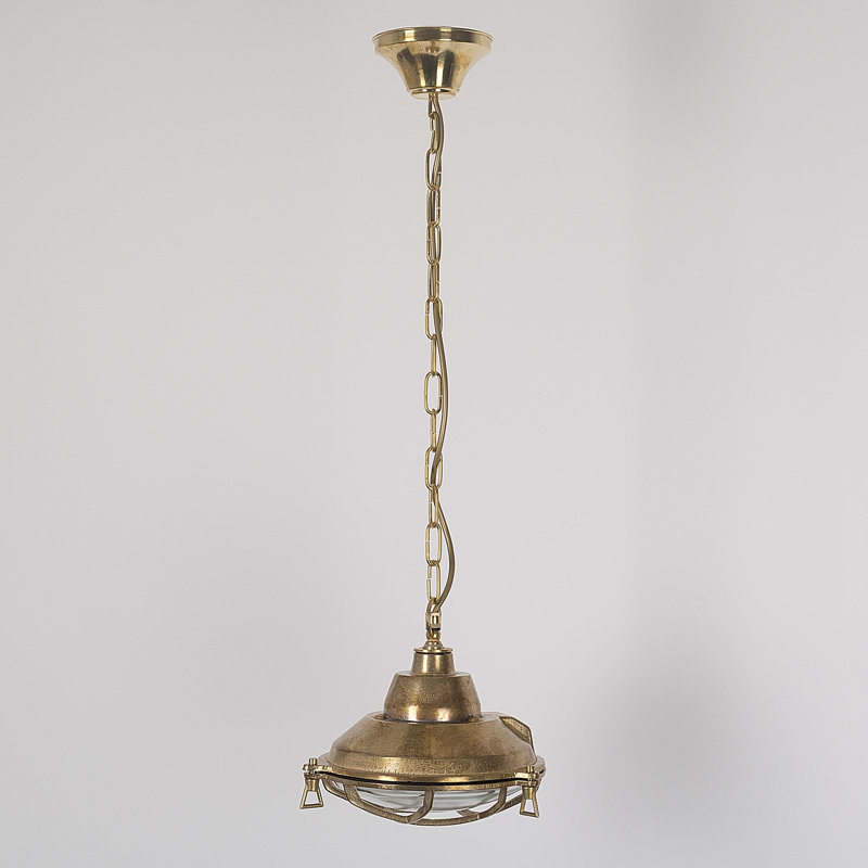 Turin 1 - Light Brass Dome Pendant
