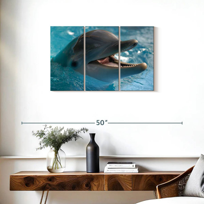 Brampt Delighted Dolphin, 20" H x 33" W