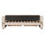 Lit de jour simple rembourré avec accoudoirs de rangement et port USB, beige-1402175592