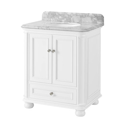 Meuble-lavabo 30 po avec comptoir et dosseret