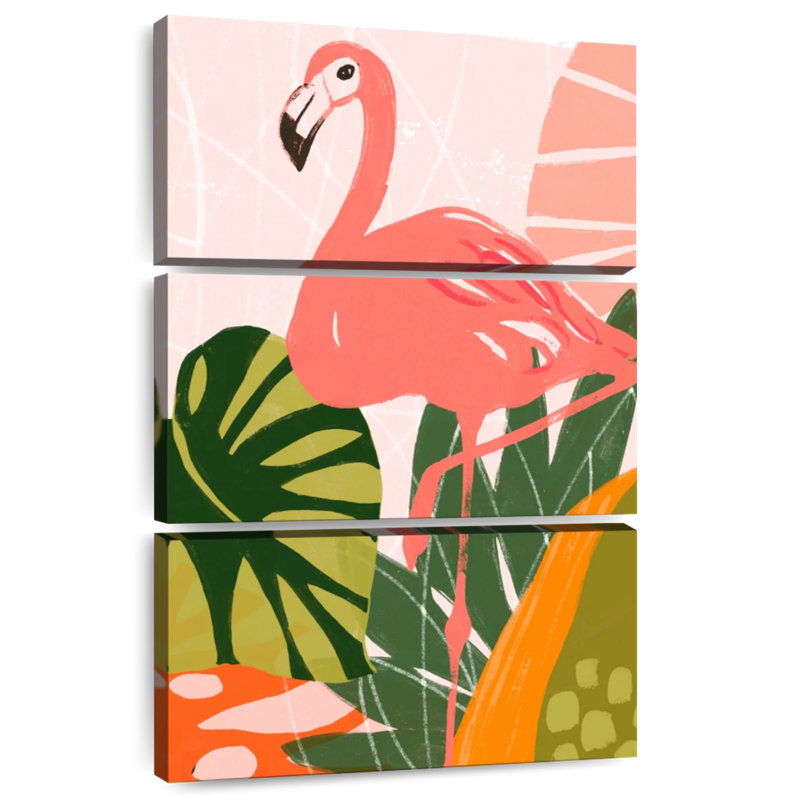 Flamant de jungle Brampt I, H 50 po x l 32 po