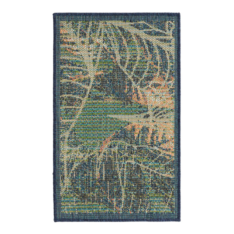 Torrence Floral Machine Woven Area Rug , Rectangle 2' x 3'