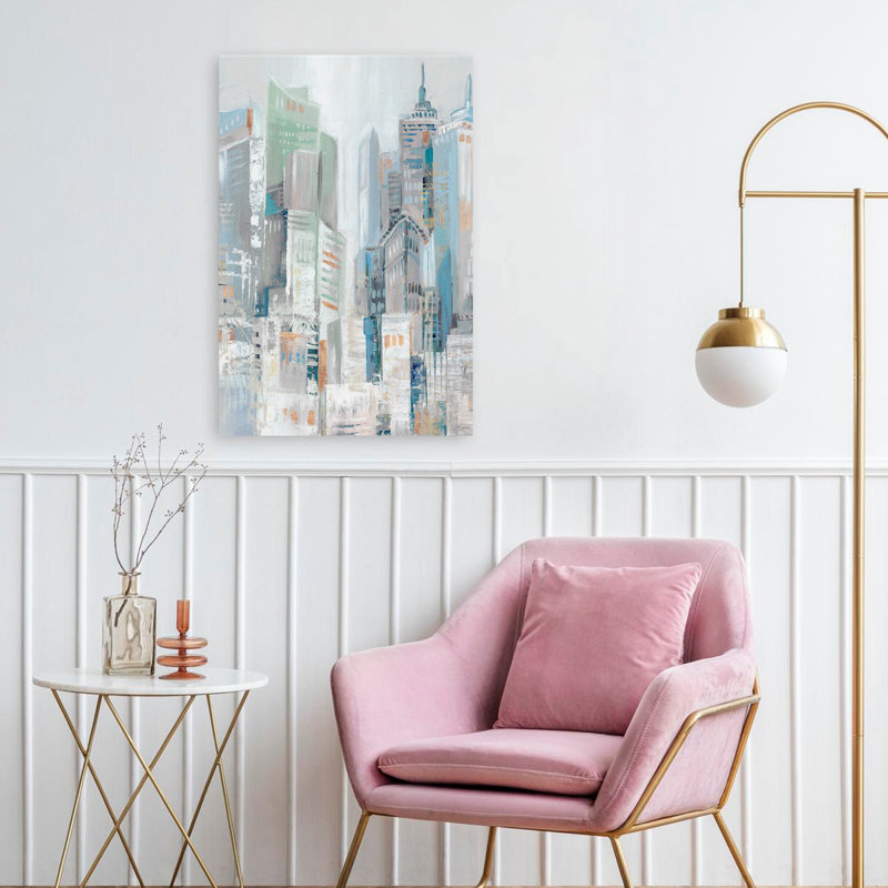 Art urbain moderne, paysage urbain, H 24 po x l 16 po