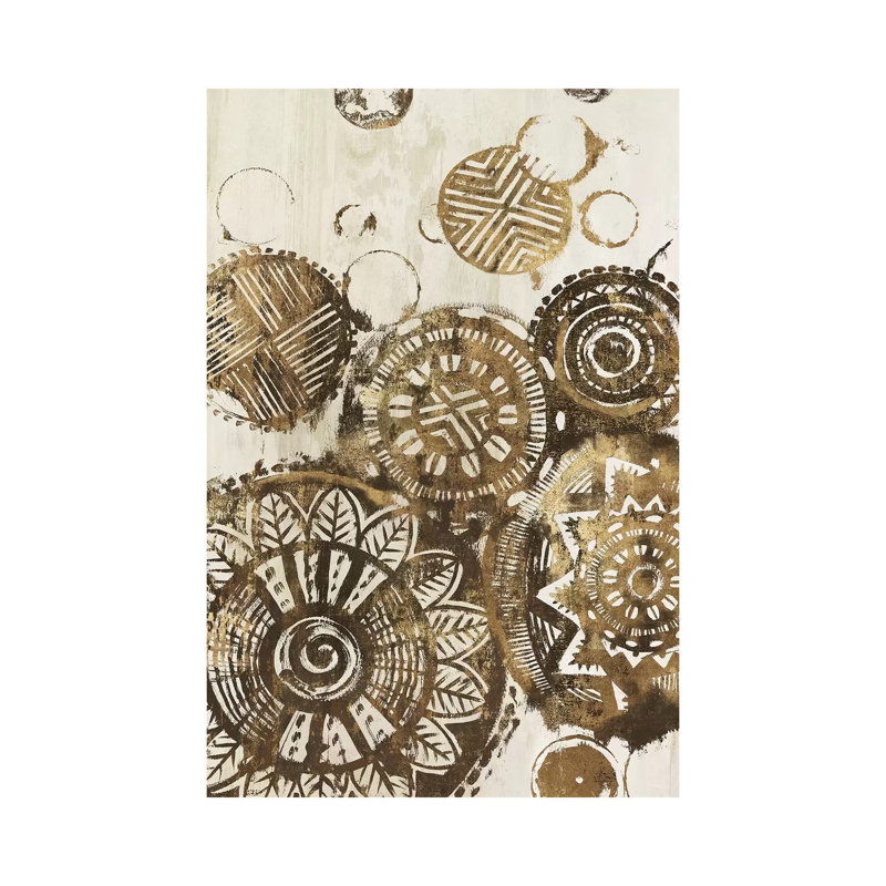African Circles by Eva Watts - Wrapped Canvas Painting, 152.5 cm H x 101.5 cm W