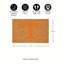 Grand tapis couleur coco de l'Université du Tennessee, 36 po x 24 po