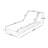Headrest Acacia Wood Chaise Set - Beige 3-Fold 4" Water-Resistant Cushions-1816856530