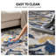 Tapis gris / jaune / ivoire Haslett-582497172