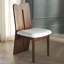 Chaise rembourrée en bois massif Kieran-610533849