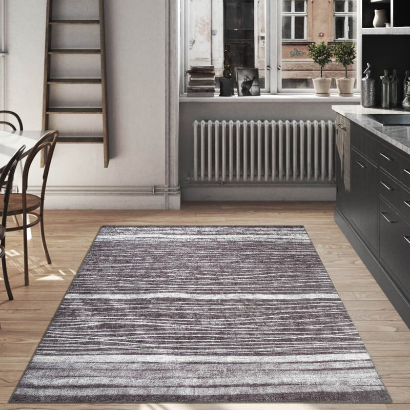 Tapis 100% polyester de qualité supérieure, 6,9 x 10,2 pi | 1850 g / m², hauteur de poils de 0,2 po | Polyester recyclé dessous | Lavable à la machine à 30 ° C | Conception douce, durable et écologique pour les espaces de vie modernes