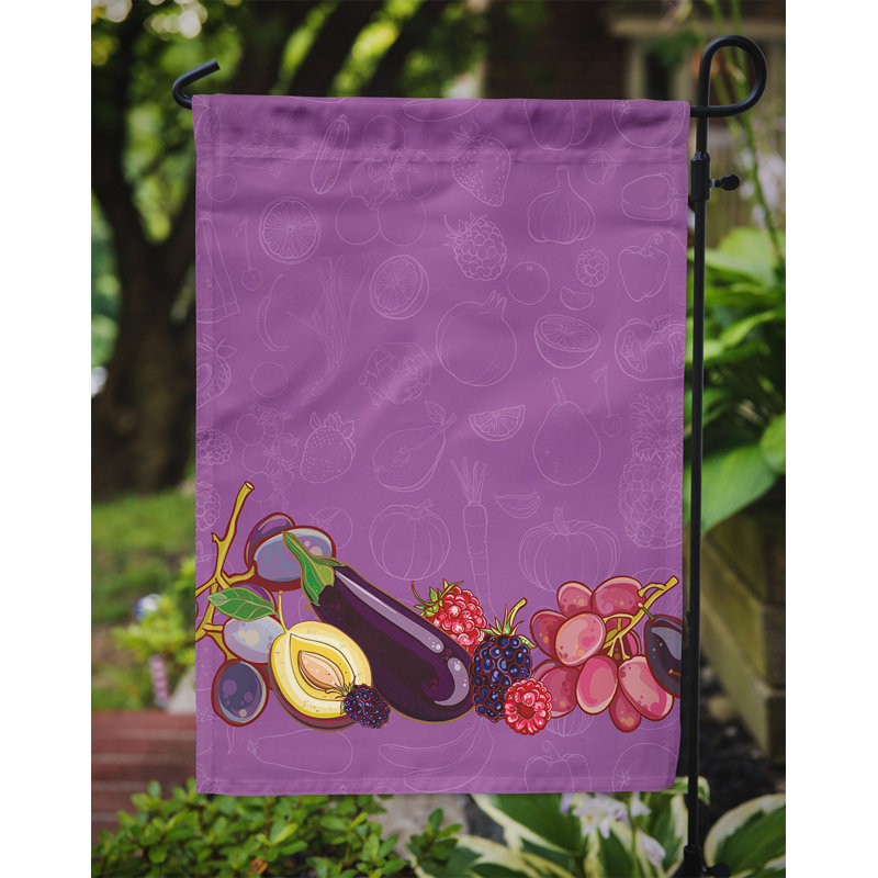 Polyester de 15 x 11 po fruits et légumes 2 côtés drapeau de jardin