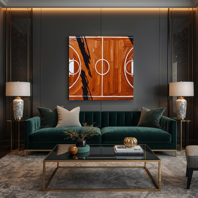 Art mural sur toile brun