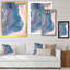 Marbre luxueux mauve fluide Art III - décoration murale moderne sur toile-1307018732-1307018735