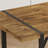Industrial Wood Grain Rectangular Dining Table with Metal Sled Base-95104483-71806695