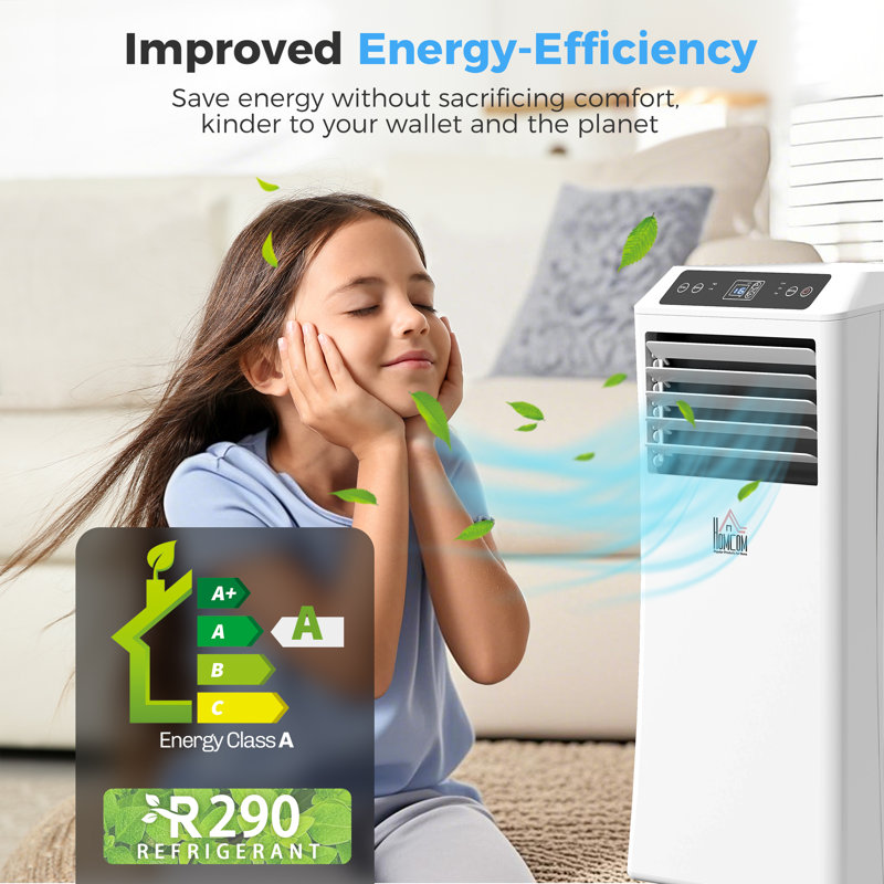 Saxon Portable Air Conditioner with Remote, 9000Btu