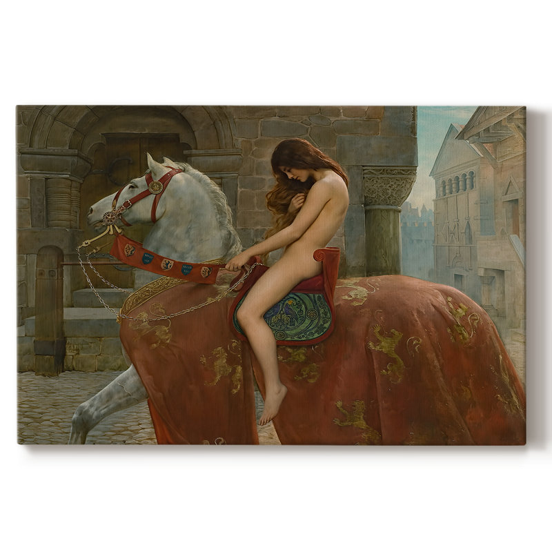 Lady Godiva-John Collier-Gallery, toile tendue-1898, 24 x 36