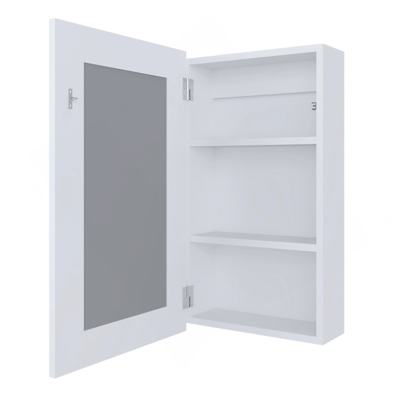 Armoire à pharmacie blanche avec miroir inclus