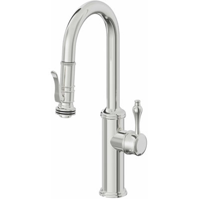 Davoli Pull-Down Prep/Bar Faucet with Squeeze Sprayer