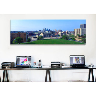 «Buildings in a City, Kansas City, Jackson County, Missouri», reproduction de photo sur toile