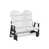 Plateau blanc / base noire