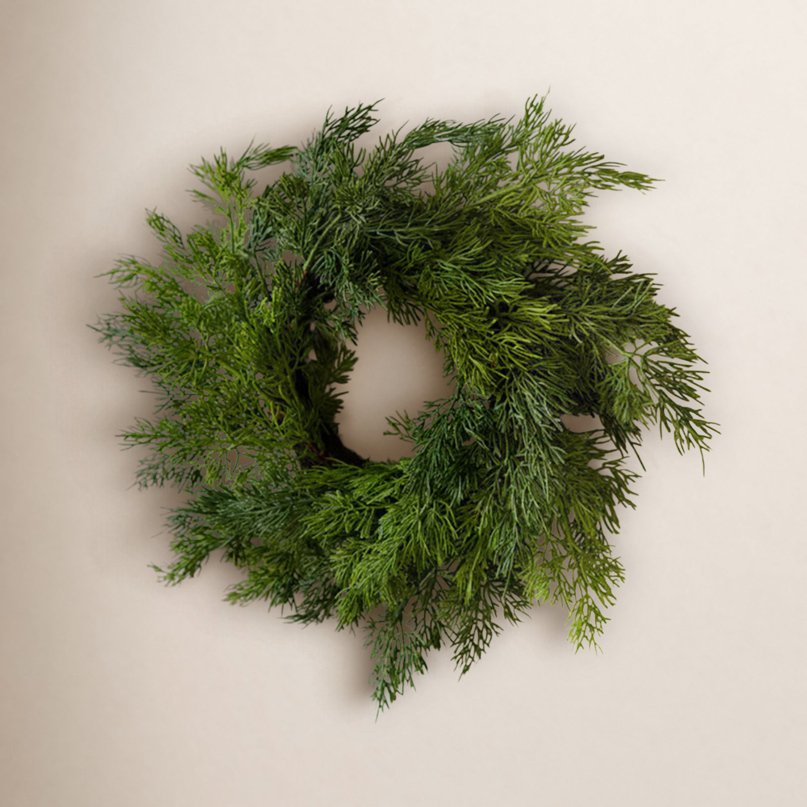 ARTIFICIAL CEDAR WREATH - 16"D