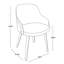 Chaise de salle à manger / d'appoint en bois et tissu noyer-125535595