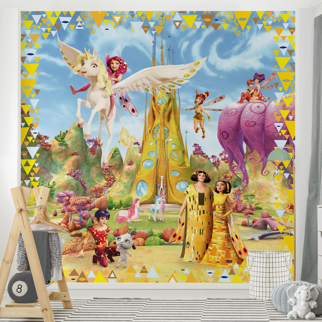 Mia and Me with the Royal Family 1.92m x 1.92m Textured Matte Peel & Stick Wall Mural