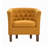 Fabric Barrel Accent Chair with Rubberwood Legs-1762691244