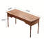 Bureau vintage en bois massif avec 3 tiroirs-975744674
