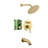 SUMERAIN Wall Mounted Tub and Shower Faucet with Brass Valve, Rainfall Shower Faucet with Waterfall Spout-65005563